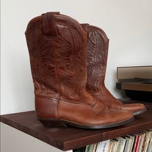 Leather vintage cowboy boots